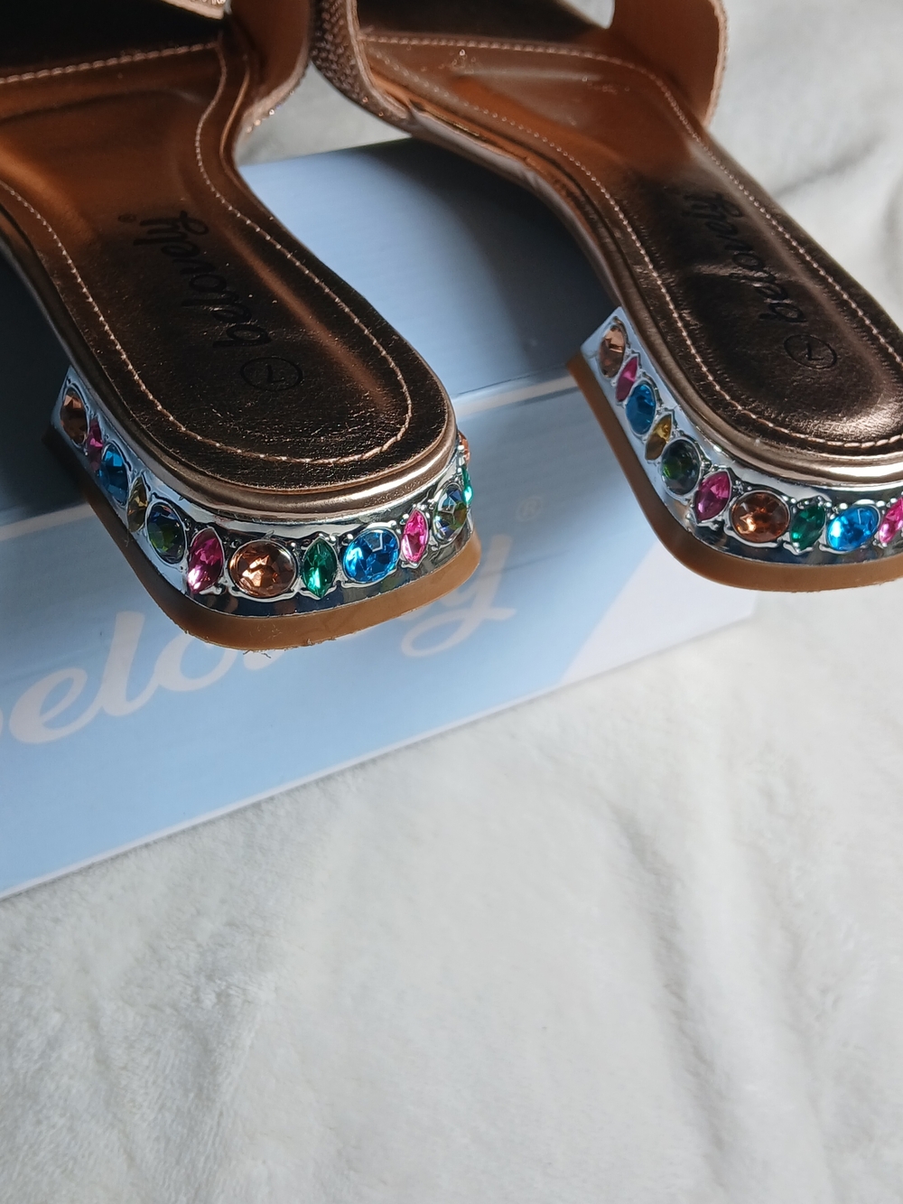 Belovely Rose Pink Gold  Sandals - Picture 4 of 5
